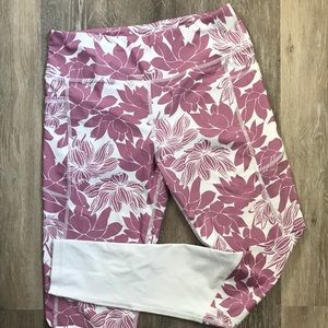 Size medium floral workout leggings